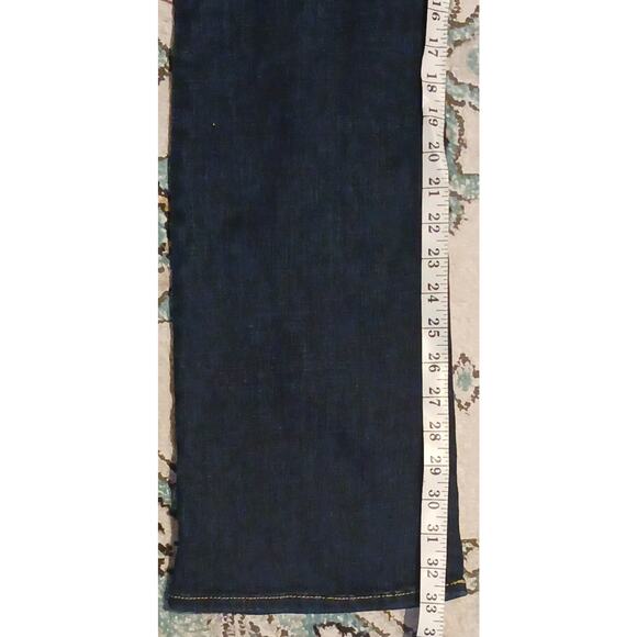 Womens Levi's Classic Mid-rise Boot Cut stretch Jeans 29Wx33L Dark Blue Wash - Picture 6 of 9